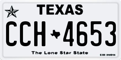 TX license plate CCH4653
