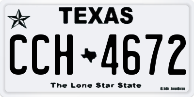 TX license plate CCH4672