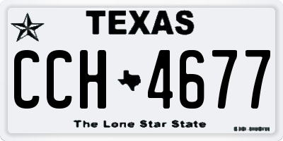 TX license plate CCH4677