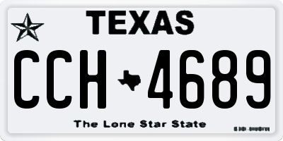 TX license plate CCH4689