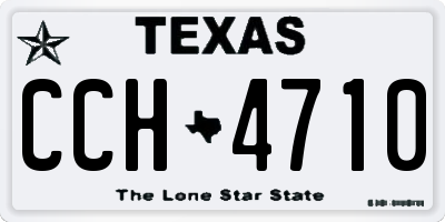 TX license plate CCH4710