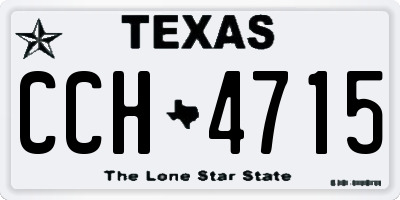 TX license plate CCH4715