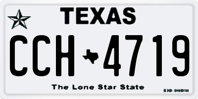 TX license plate CCH4719