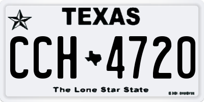 TX license plate CCH4720