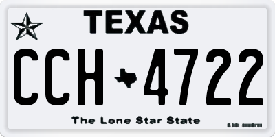 TX license plate CCH4722