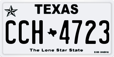 TX license plate CCH4723