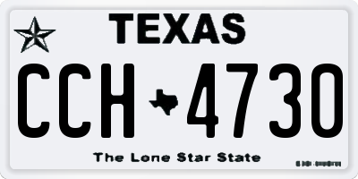 TX license plate CCH4730