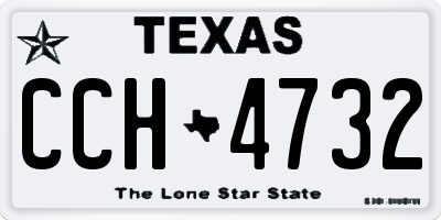TX license plate CCH4732