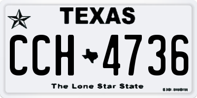 TX license plate CCH4736