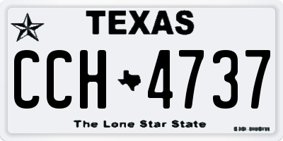 TX license plate CCH4737