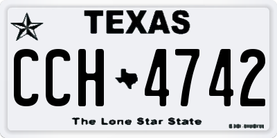 TX license plate CCH4742
