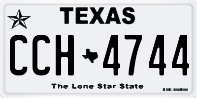 TX license plate CCH4744
