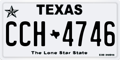 TX license plate CCH4746