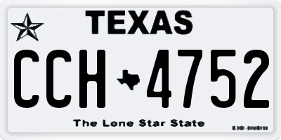 TX license plate CCH4752