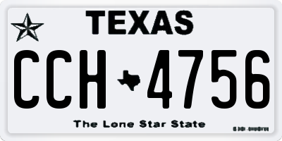 TX license plate CCH4756