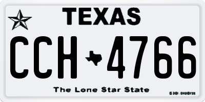 TX license plate CCH4766