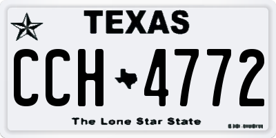 TX license plate CCH4772