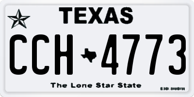 TX license plate CCH4773