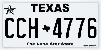 TX license plate CCH4776