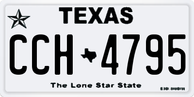 TX license plate CCH4795
