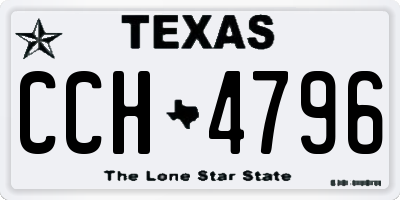 TX license plate CCH4796