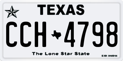 TX license plate CCH4798