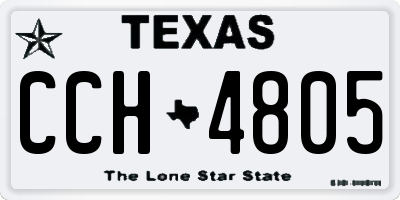 TX license plate CCH4805