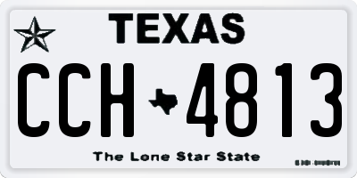 TX license plate CCH4813