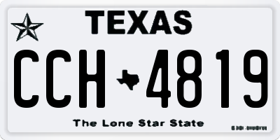 TX license plate CCH4819