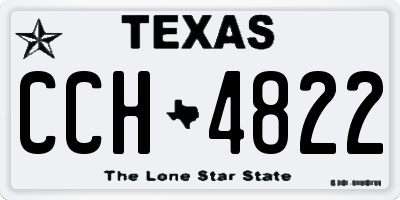 TX license plate CCH4822