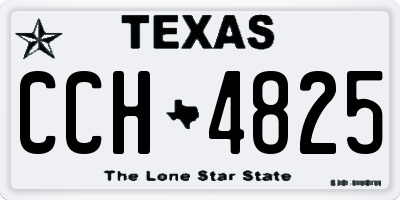 TX license plate CCH4825