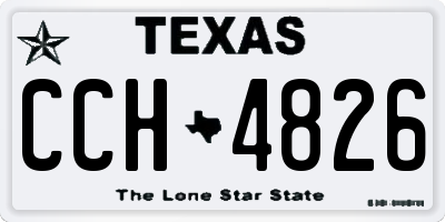 TX license plate CCH4826