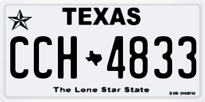 TX license plate CCH4833