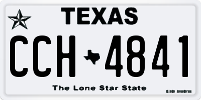 TX license plate CCH4841
