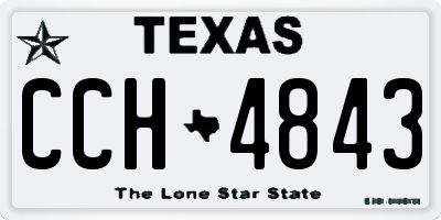 TX license plate CCH4843