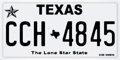 TX license plate CCH4845