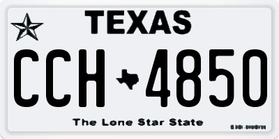 TX license plate CCH4850