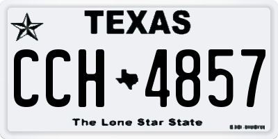 TX license plate CCH4857