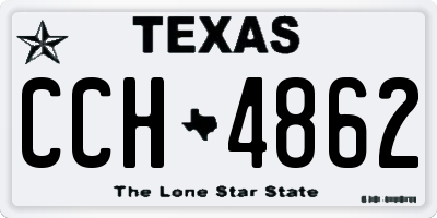 TX license plate CCH4862