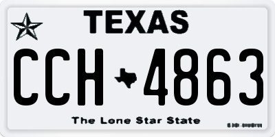 TX license plate CCH4863