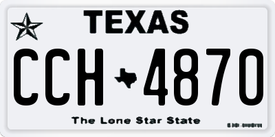 TX license plate CCH4870