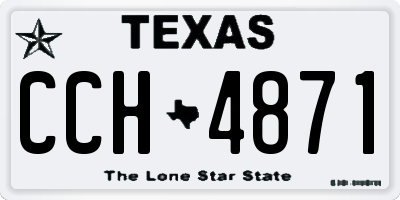 TX license plate CCH4871