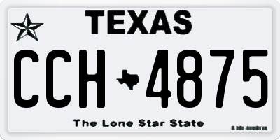 TX license plate CCH4875