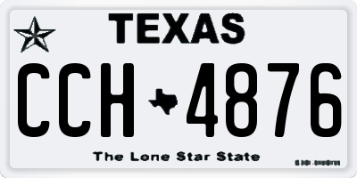 TX license plate CCH4876