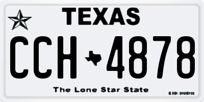 TX license plate CCH4878