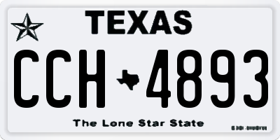 TX license plate CCH4893