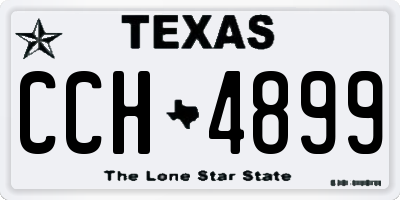 TX license plate CCH4899