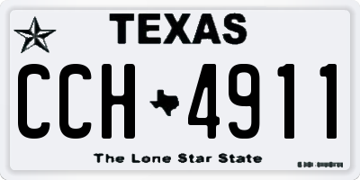 TX license plate CCH4911