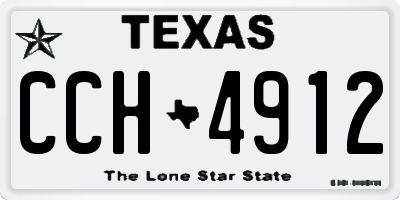 TX license plate CCH4912