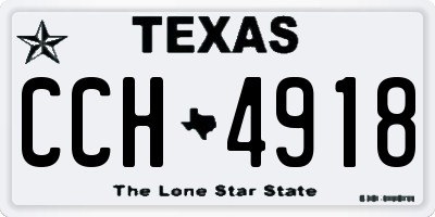 TX license plate CCH4918